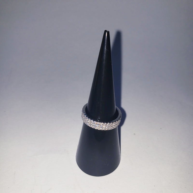 3row 925 sterling silver Ring