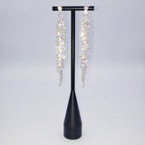 Long Multi Triangular Tassel Earrings