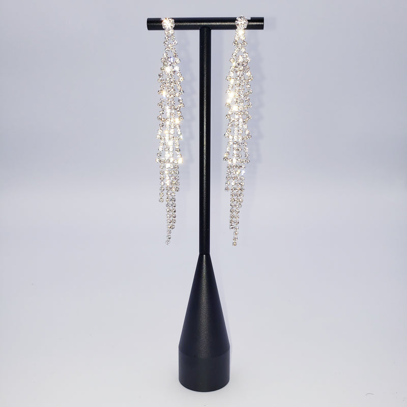 Long Multi Triangular Tassel Earrings