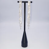 Long round drop Tassel Earrings