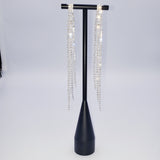 Small square with long Tassel Earrings