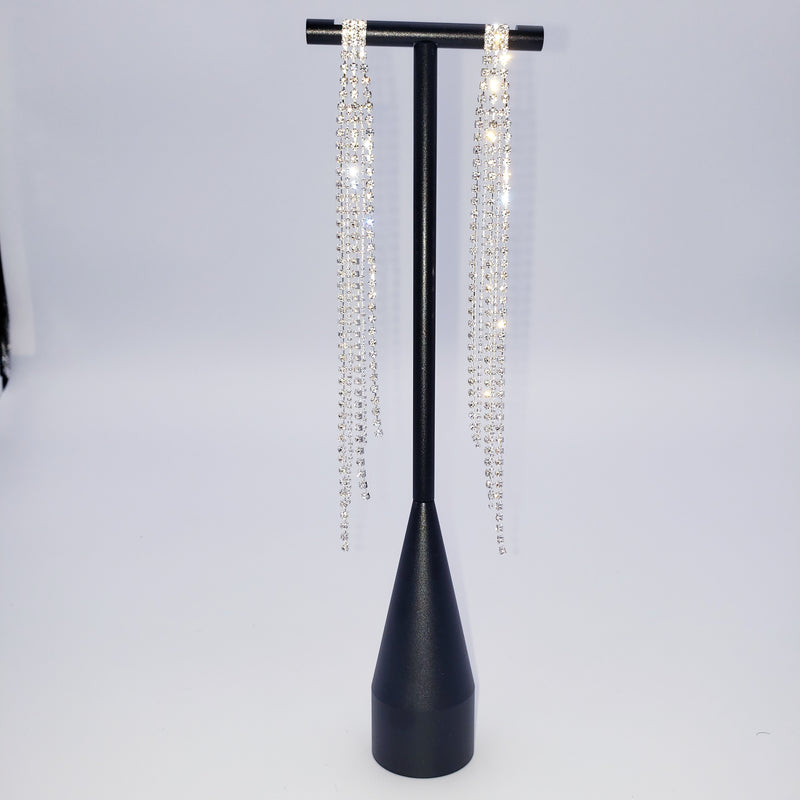 Small square with long Tassel Earrings
