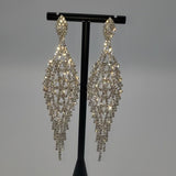 Feather rhinestone Earrings