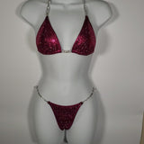 Fuchsia Scatter Competition Bikini