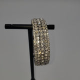 Multi row Rhinestone Cuff Bracelet