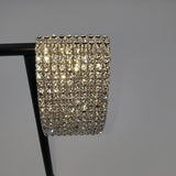 Elastic 10 row Rhinestone Bracelet