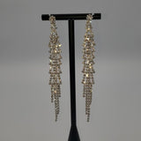 Long Multi Triangular Tassel Earrings
